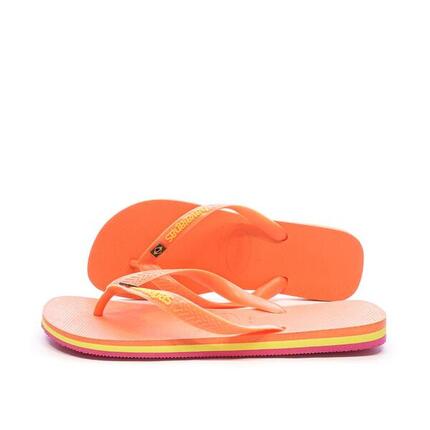 Tongs Orange Homme Havaianas Brasil Layers