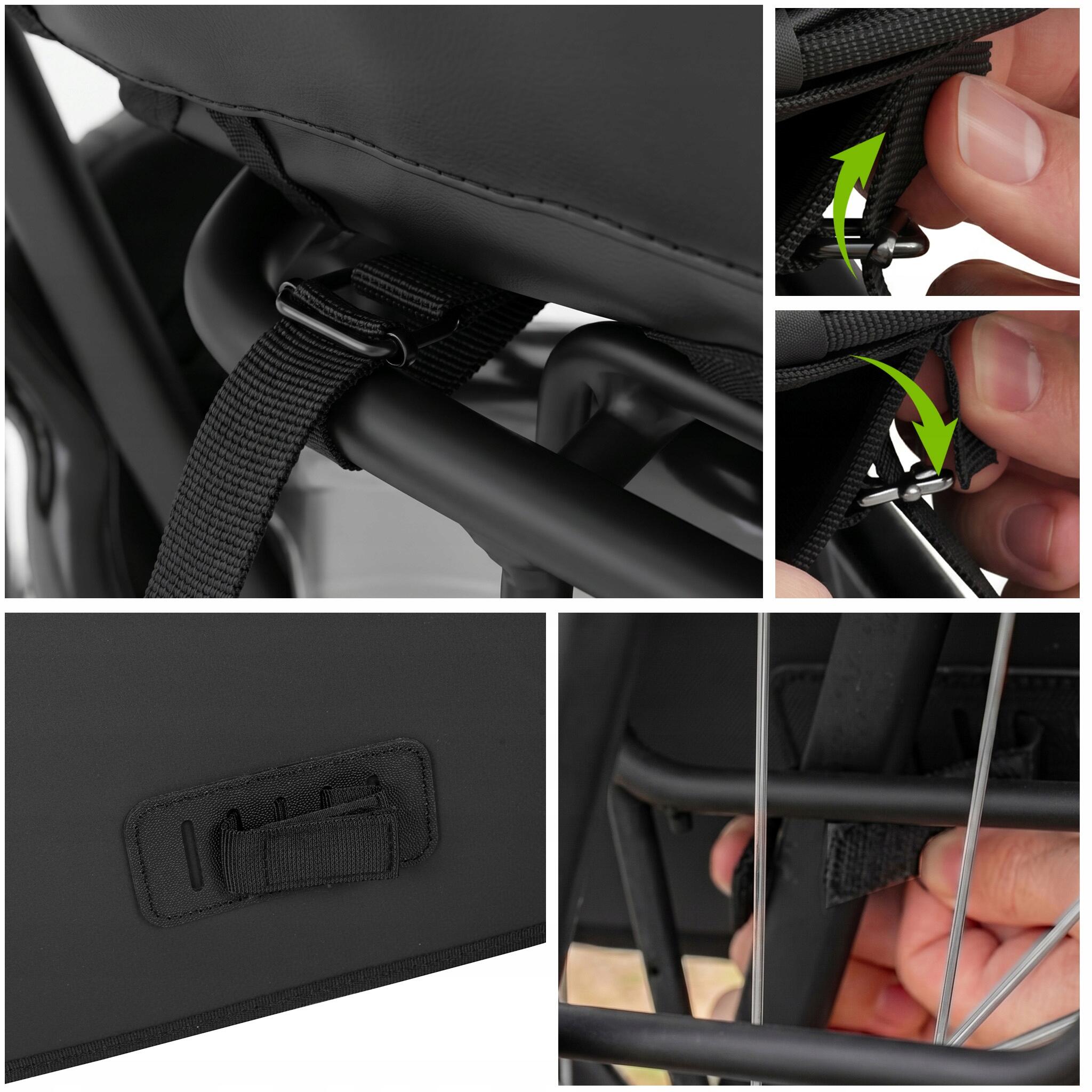 Alforge de bicicleta para porta-bagagens VAYOX VA0446 duplo impermeável 2x20L 7/8