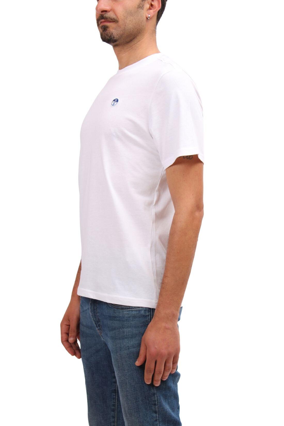 T-shirt - sportswear - Heren - North Sails - Regular fit met logo - Wit 4/4