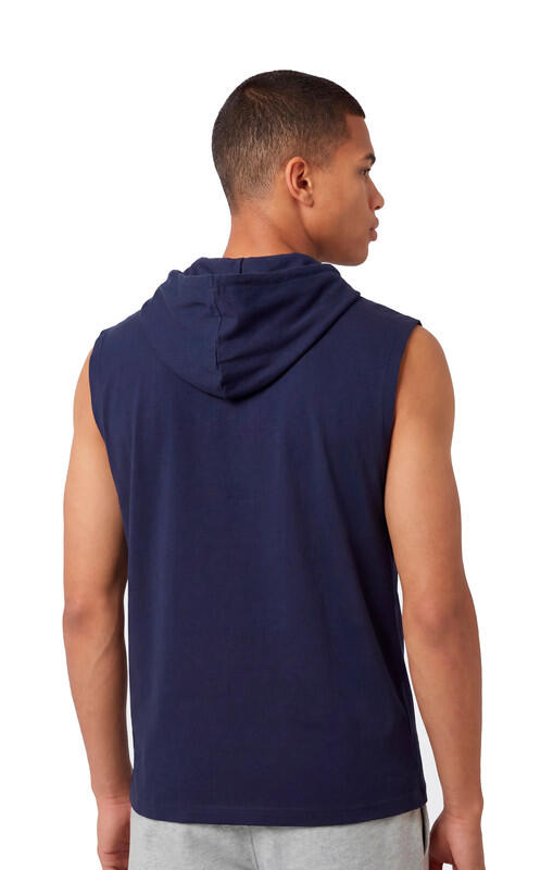 Canotta con cappuccio uomo Champion Icons Jersey di cotone leggero Blu M 2/3