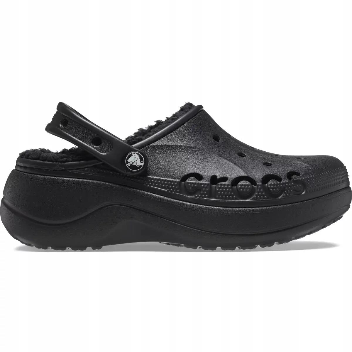 Felnőtt vízi klumpa puha talpú Crocs Baya Platform Lined Clog 3/6