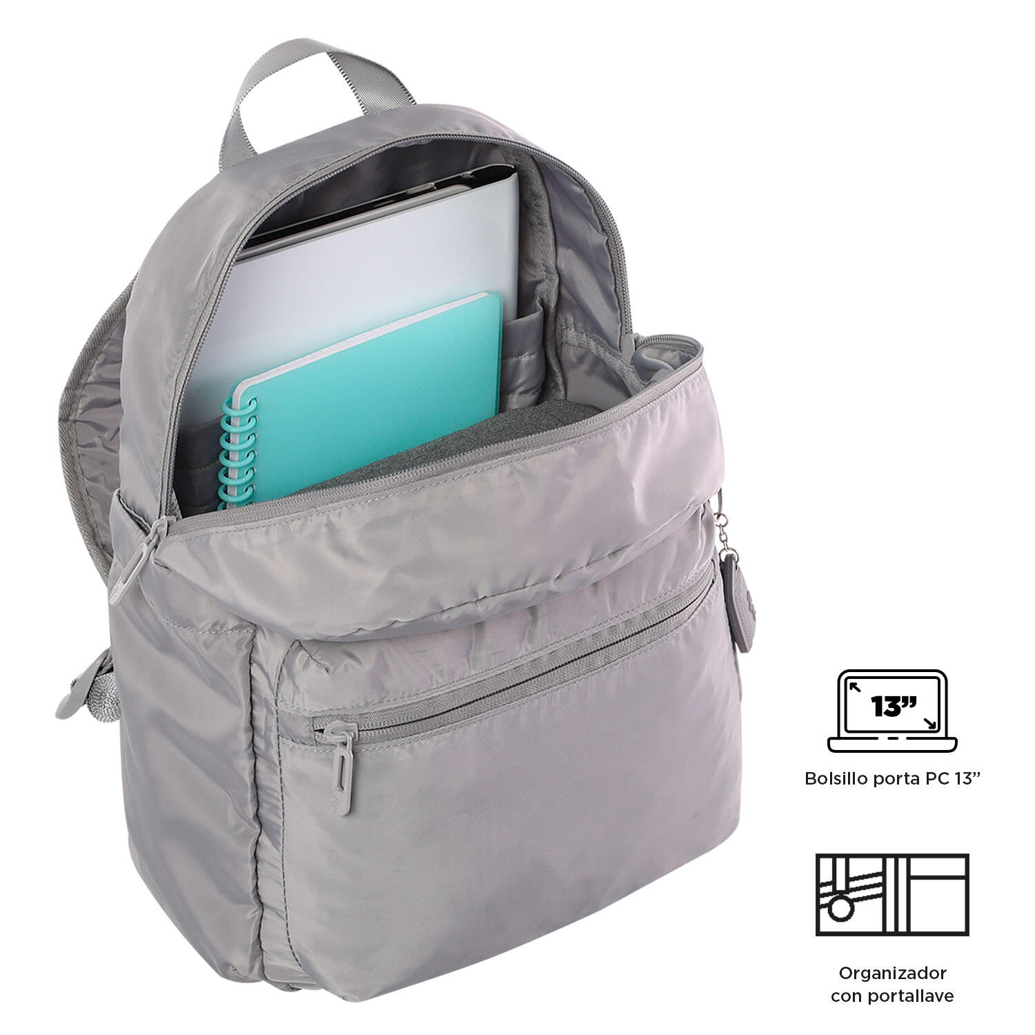 Totto Mochila plegable plegable Titanium Poliéster 27 x 37 x 14 cm 4/5