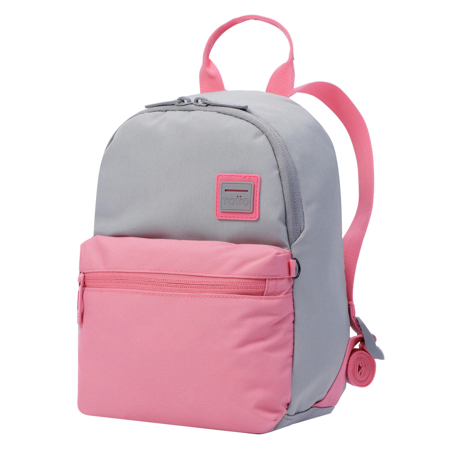 Totto Mochila urbana Dragonary Rosa y gris Poliéster 19 x 27 x 12 cm 2/4