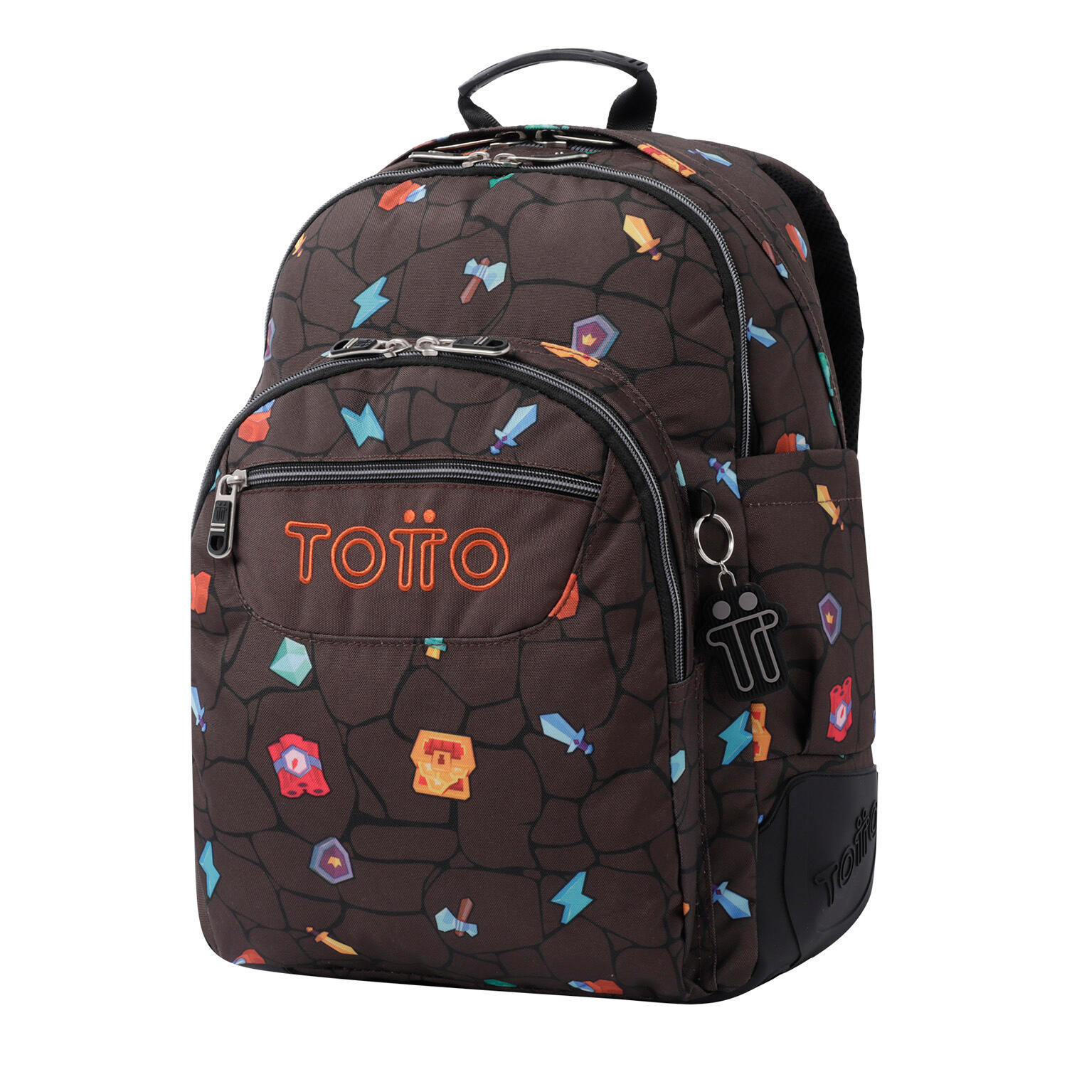 Totto Mochila escolar Crayoles Videojuego Poliéster 33 x 44 x 13.5 cm 2/5