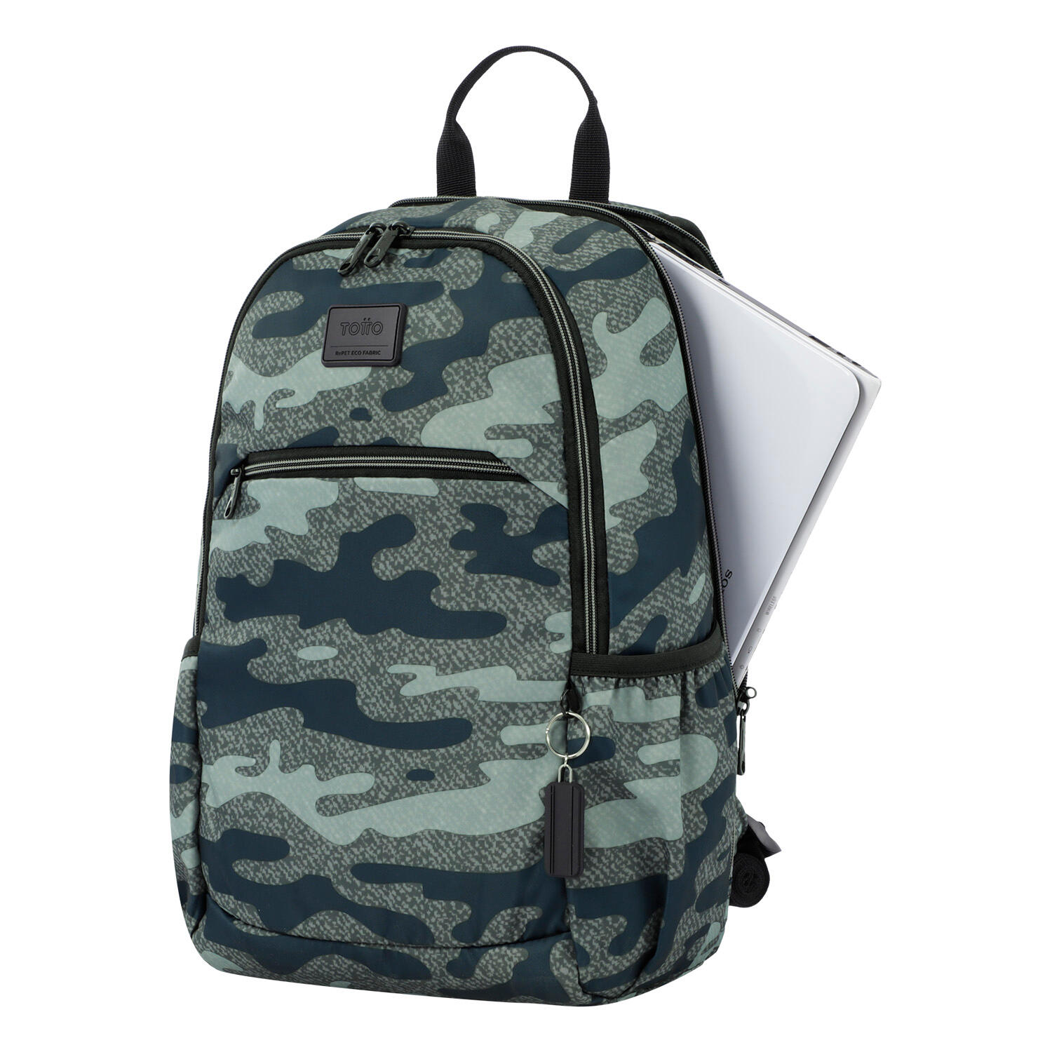 Totto Mochila urbana Tracer 2 Militar Poliéster reciclado 30 x 45 x 7.5 cm 5/5