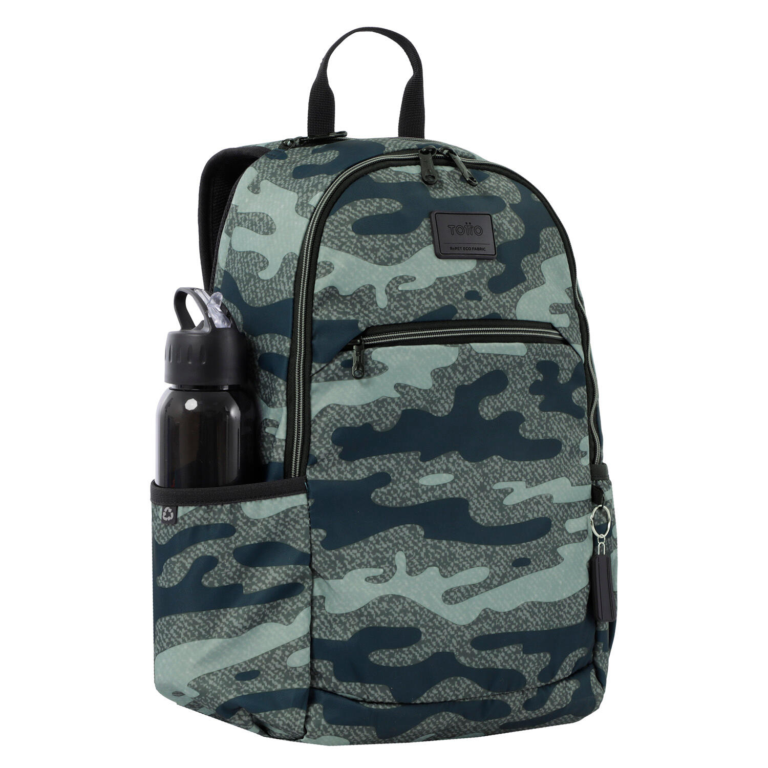 Totto Mochila urbana Tracer 2 Militar Poliéster reciclado 30 x 45 x 7.5 cm 4/5