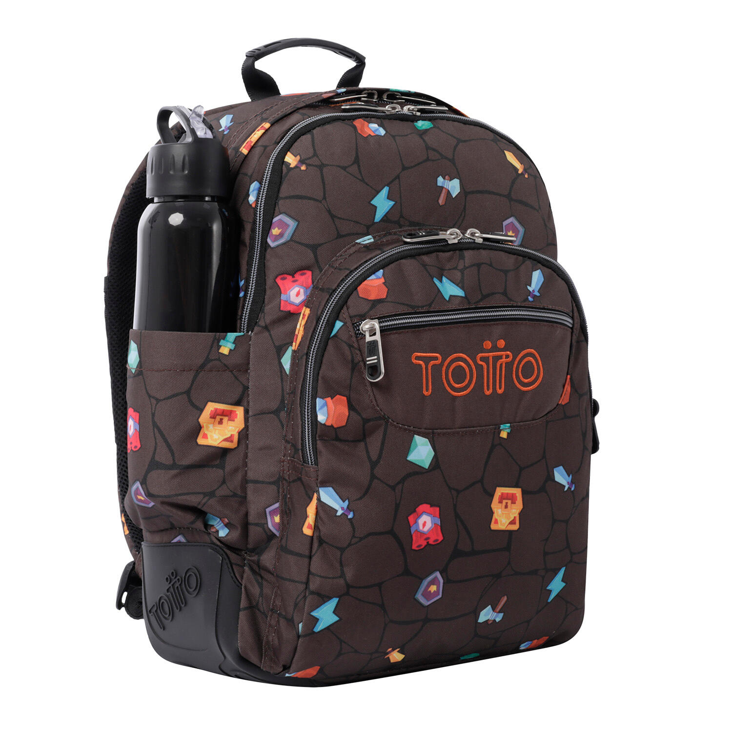 Totto Mochila escolar Crayoles Videojuego Poliéster 33 x 44 x 13.5 cm 4/5