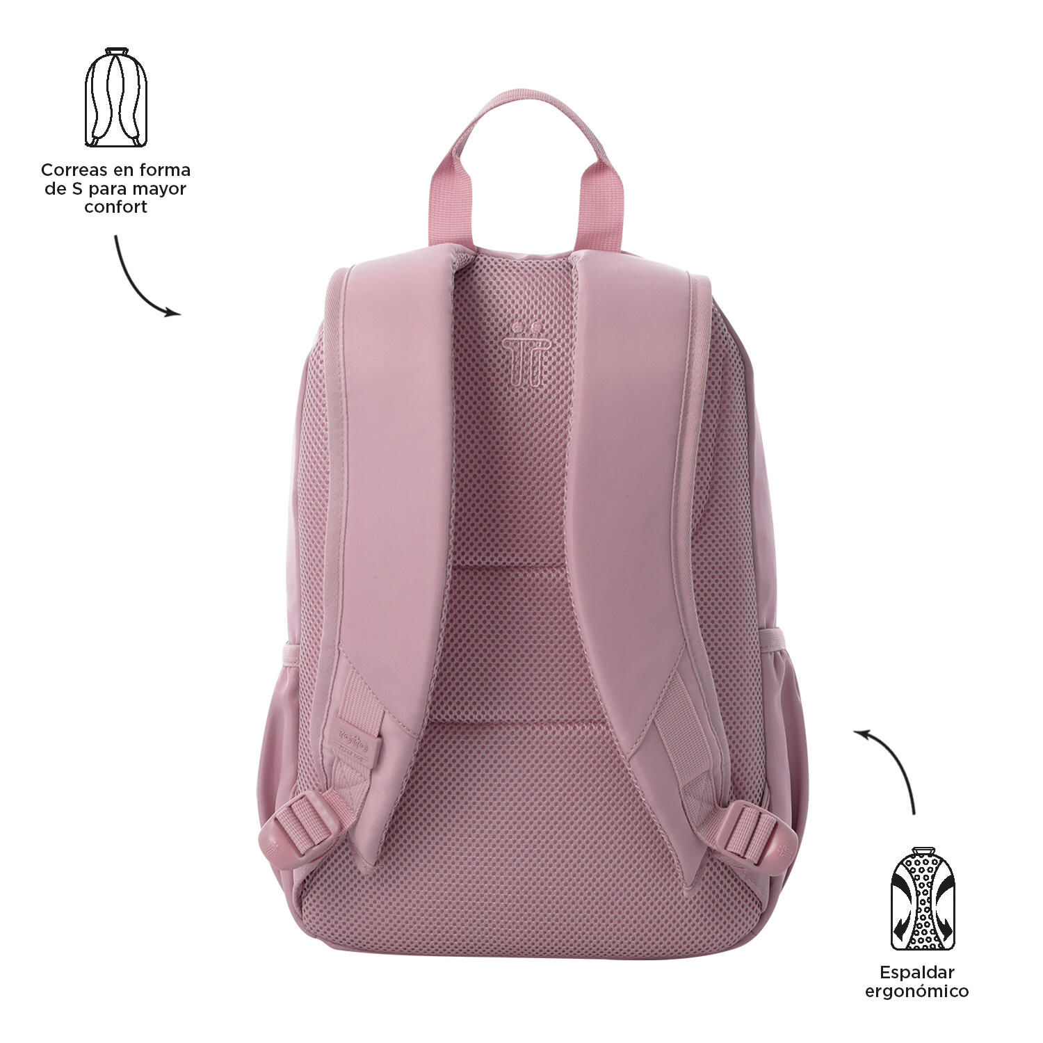 Totto Mochila urbana Tracer Keepsake Lilac Poliéster reciclado 28 x 40 x 16 cm 4/5