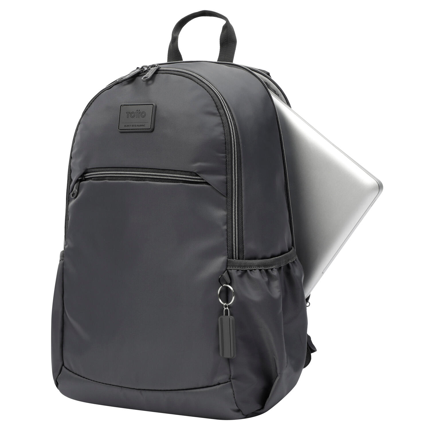 Totto Mochila urbana Tracer 2 Gris Poliéster reciclado 30 x 45 x 7.5 cm 5/5