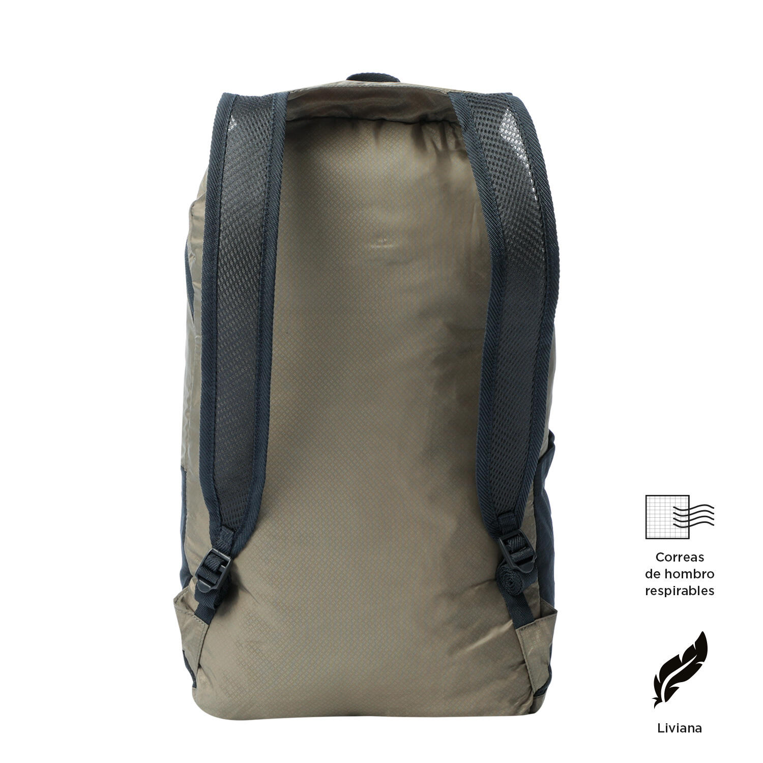 Totto Mochila plegable plegable Desert Taupe Lona Poliéster 27.5 x 43 x 14.5 cm 5/5