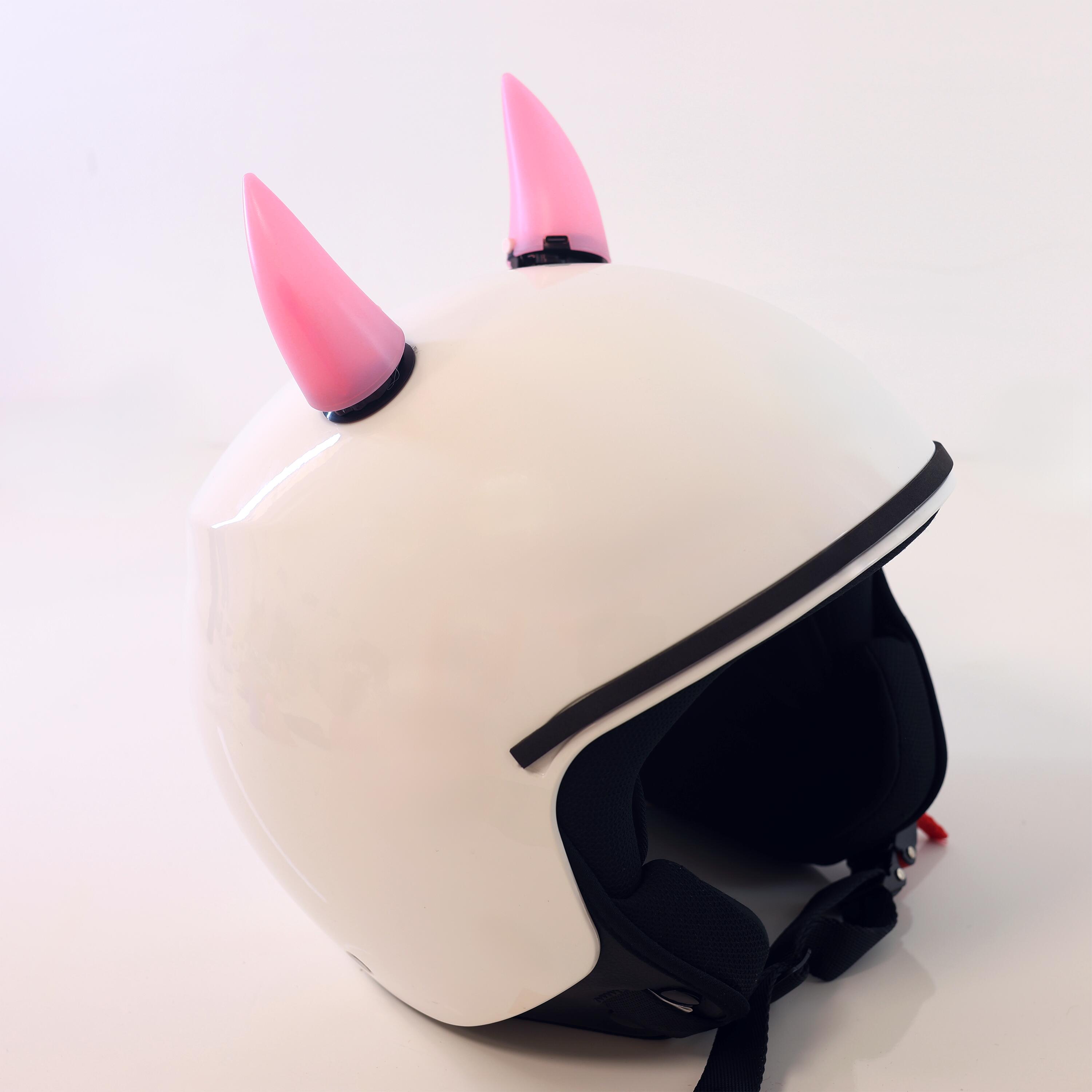 Accesorio Casco Coolcasc Cuernos LED Rosa Talla Única 2/4