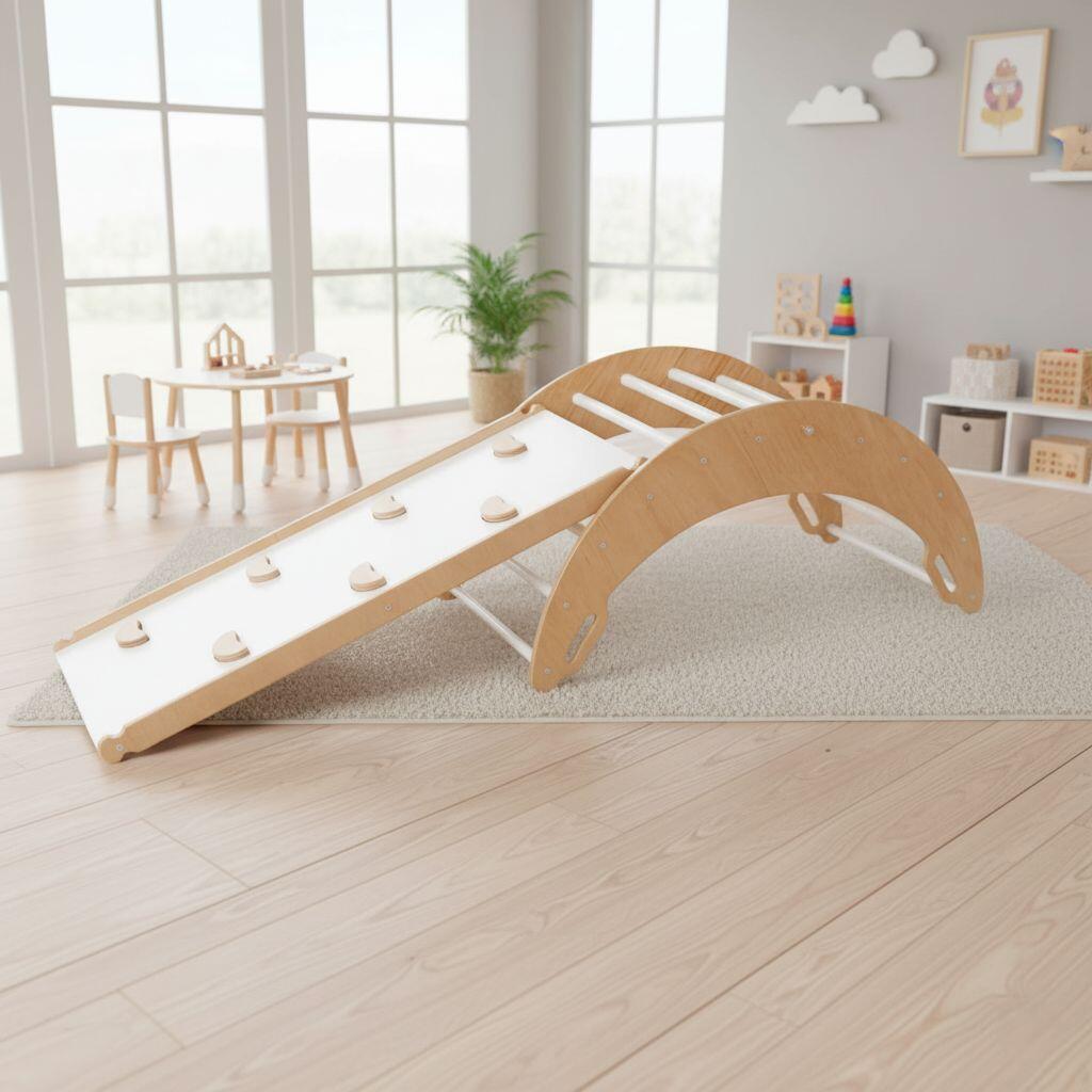 Moon Plus Indoor Kletterset Wippe & Rutsche 3/7