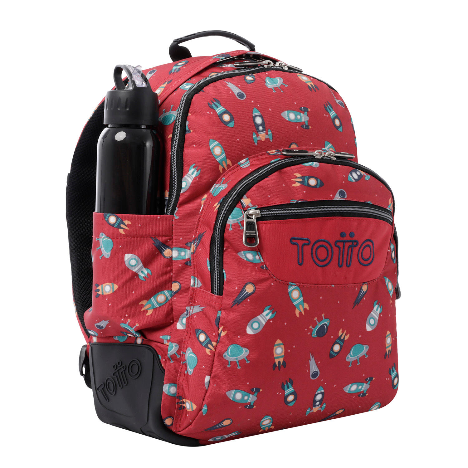 Totto Mochila escolar Crayoles Cohetes Poliéster 33 x 44 x 13.5 cm 4/5