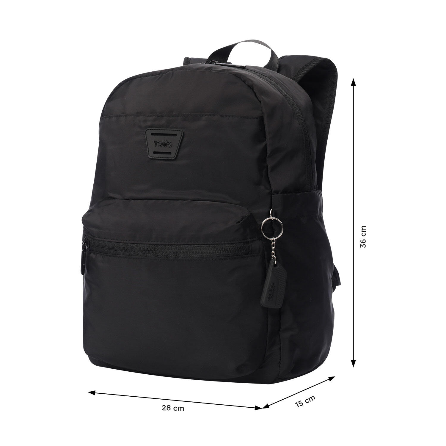 Totto Mochila plegable plegable Negro Poliéster 28 x 36 x 15 cm 3/5
