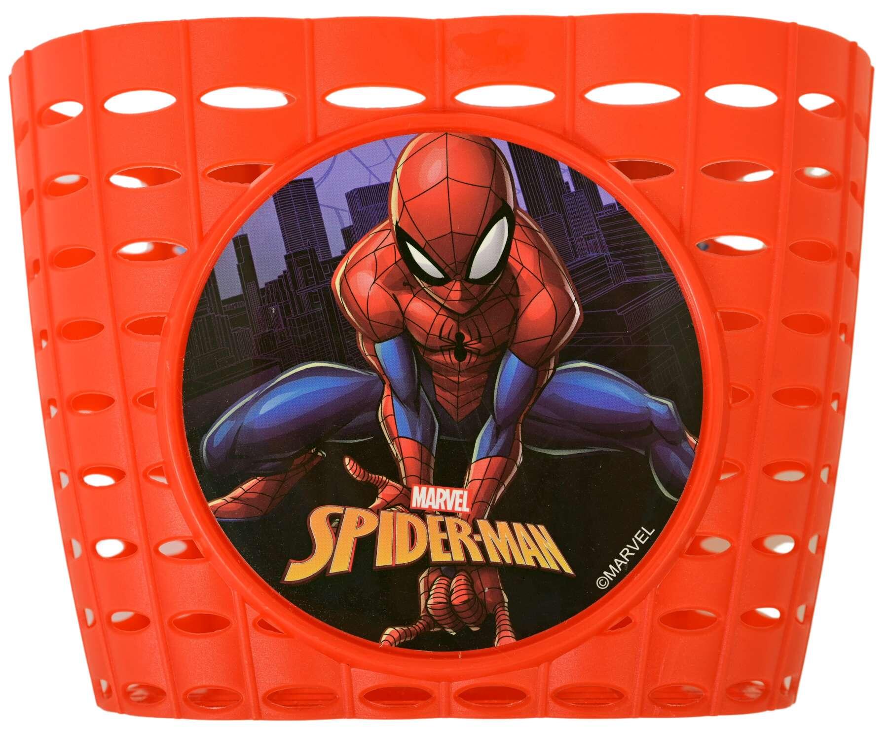 Spider-Man Kinder-Fahrradkorb, rot, Kunststoff 3/3