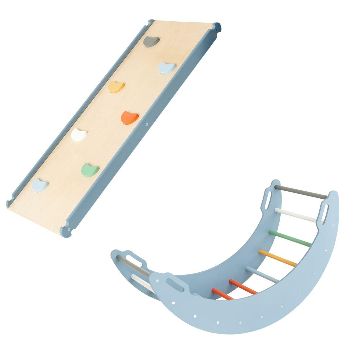 Moon Plus Heimspielplatz-Set Blau mit Rutsche 5/7