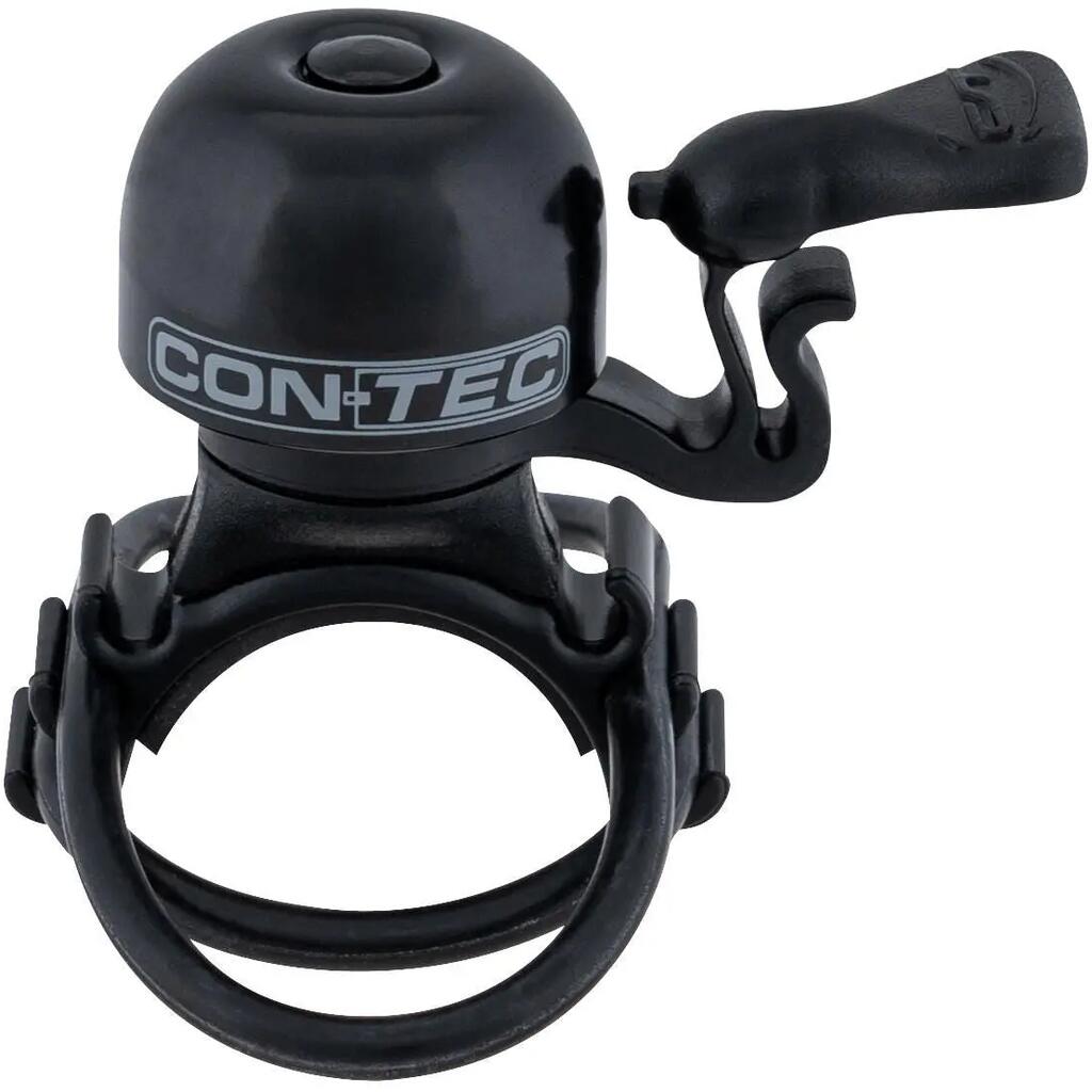 CONTEC Mini Bing mini bicycle bell, 23 mm brass, black-grey