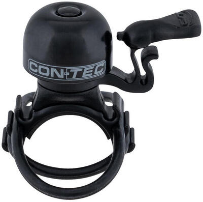 Campanello bici CONTEC Mini Bing mini 23 mm ottone nero-grigio