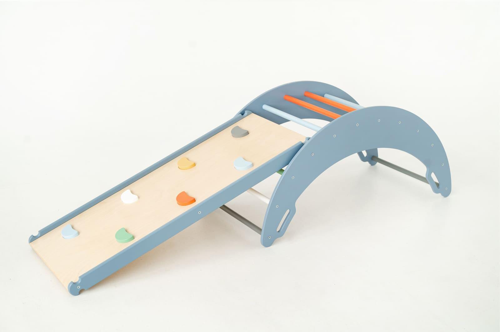 Moon Plus Heimspielplatz-Set Blau mit Rutsche 7/7