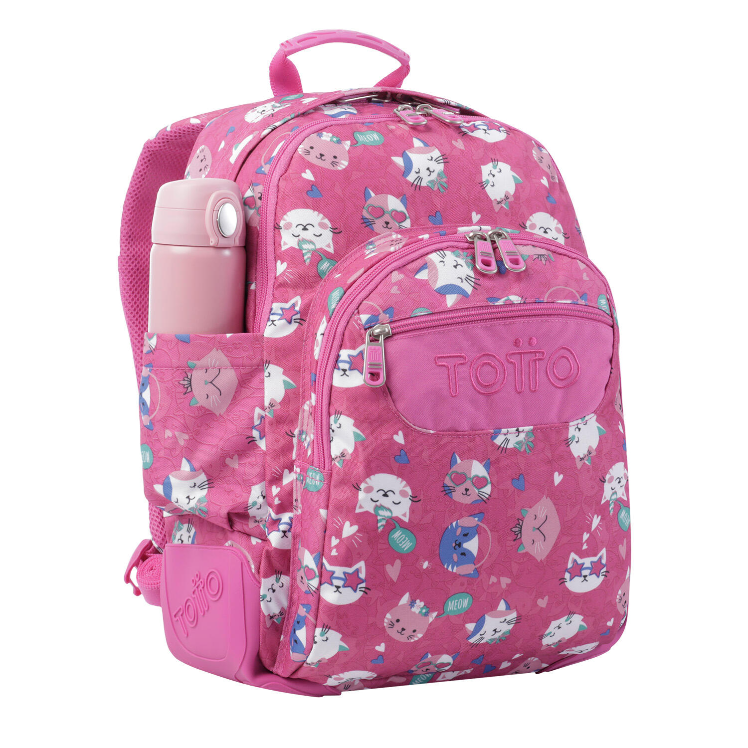 Totto Mochila escolar Crayoles Fiesta Gatitos Poliéster 33 x 44 x 13.5 cm 5/5