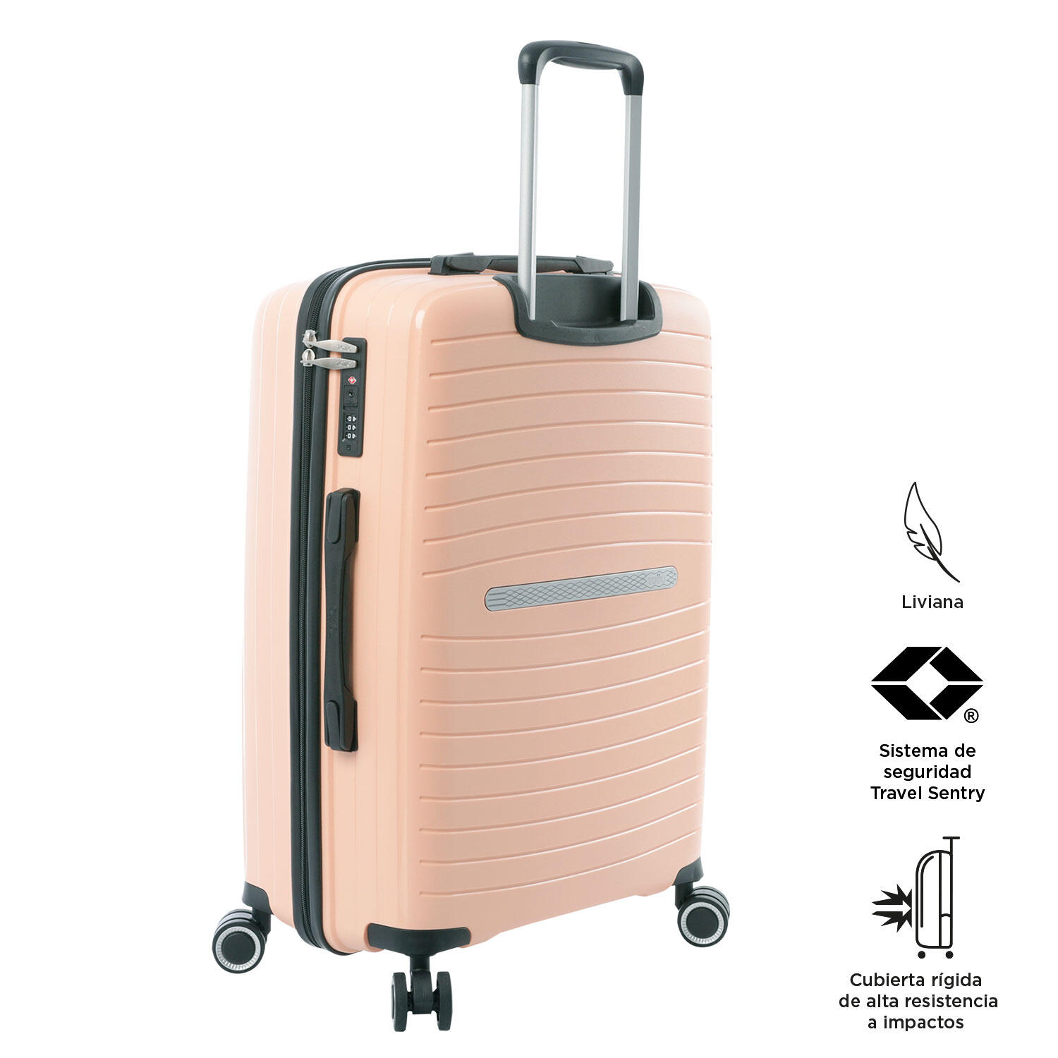 Totto Maleta mediana Wave Bellini Polipropileno 43 x 60 x 22 cm 4/5