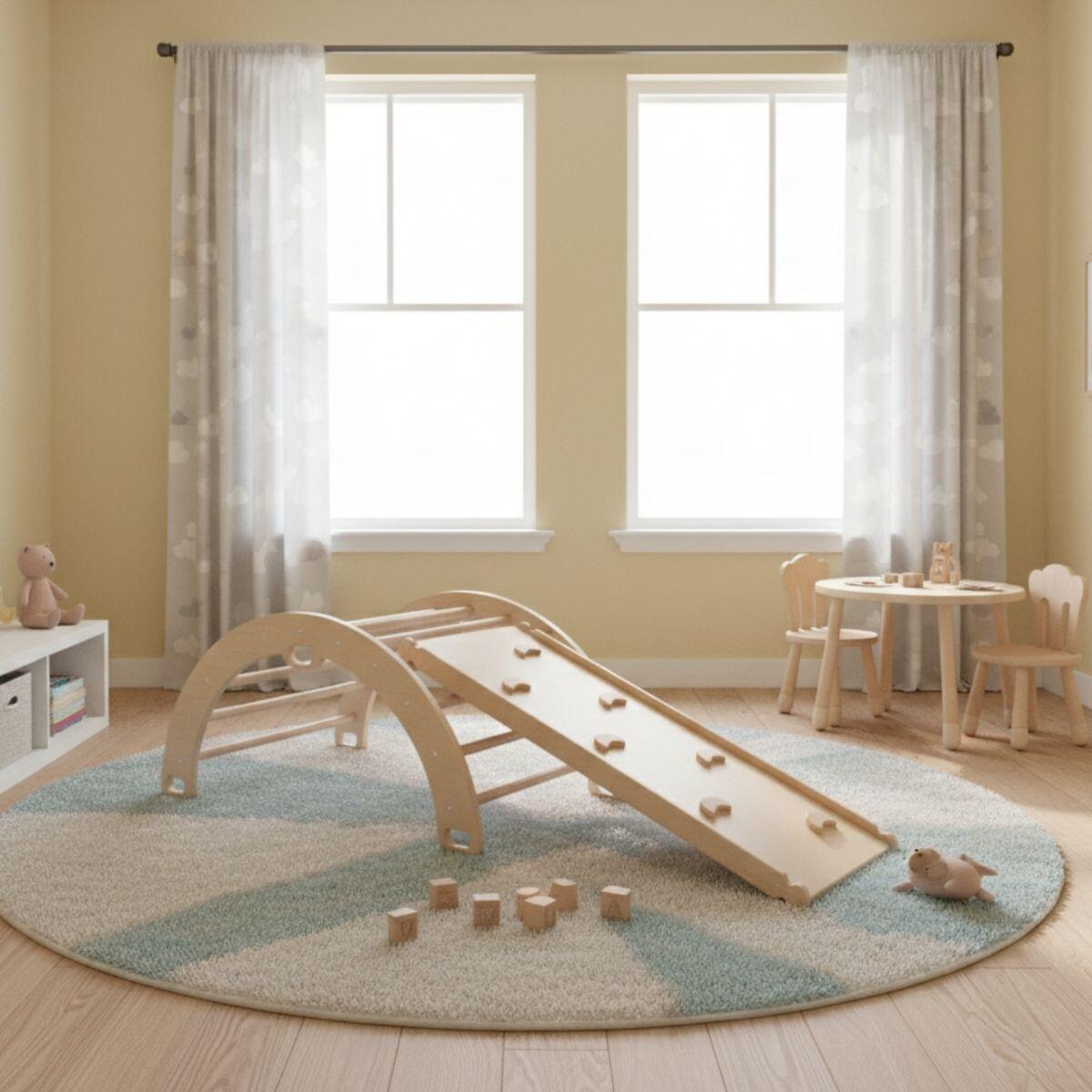 Sweet Plus aire de jeux en bois fait maison 2/7
