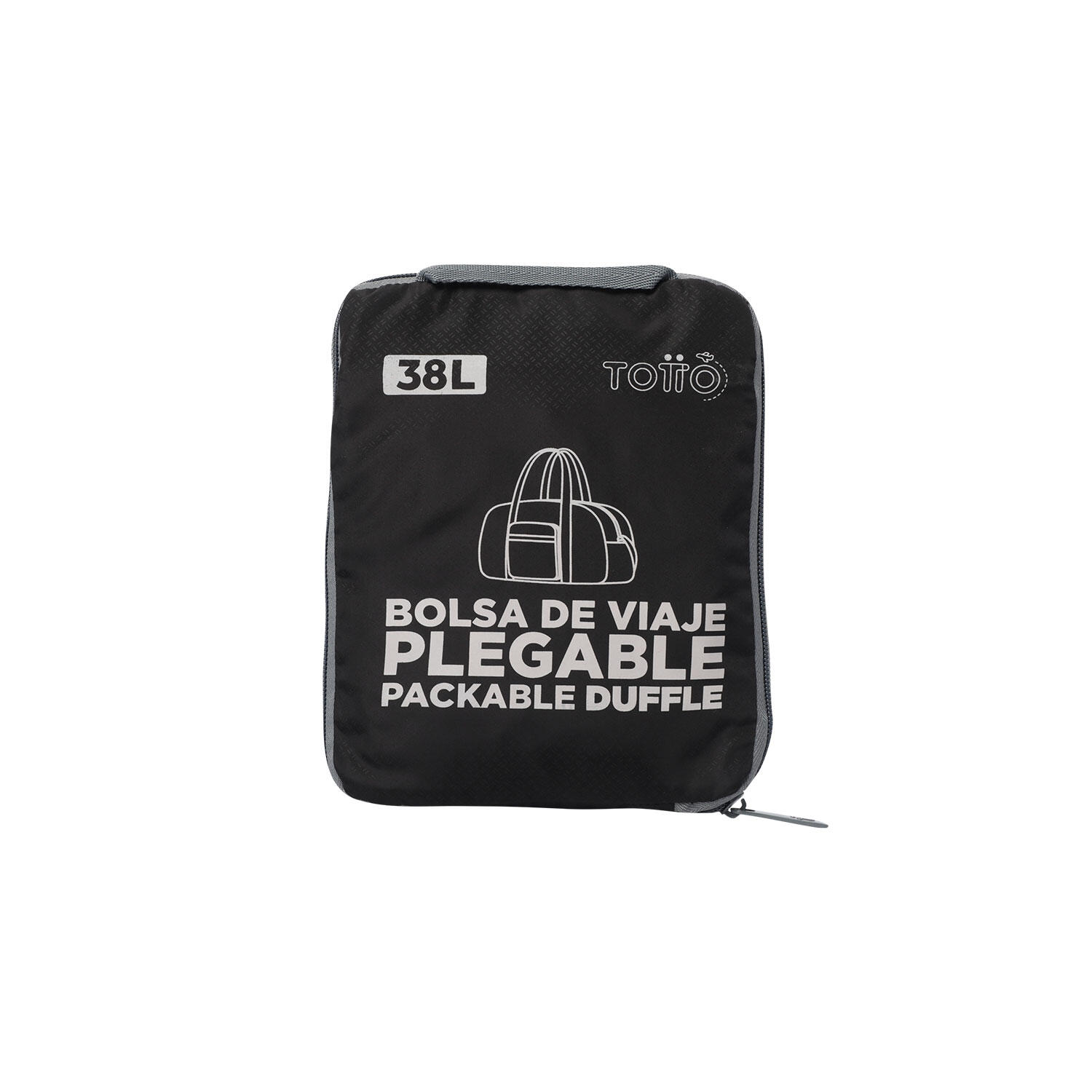 Totto Bolsa viaje plegable Branel 38 Negro Poliéster 48 x 31 x 26 cm 2/5
