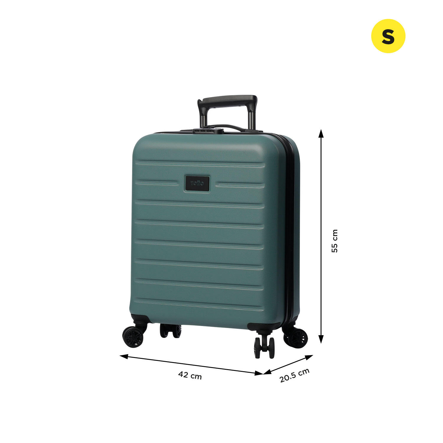 Totto Maleta de cabina Harbor Silver Pine Acrilonitrilo 42 x 55 x 20.5 cm 3/5
