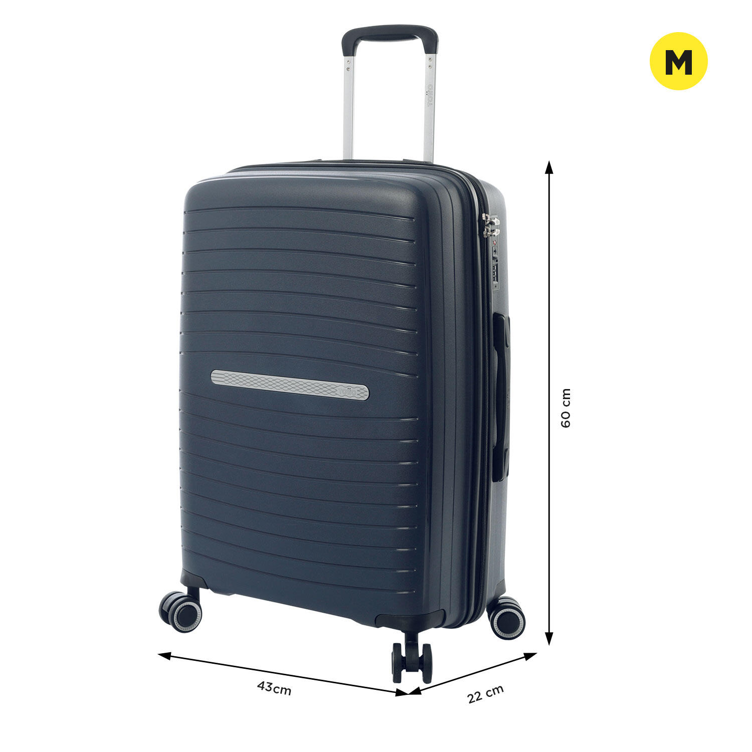 Totto Maleta mediana Wave Salute Polipropileno 43 x 60 x 22 cm 2/5