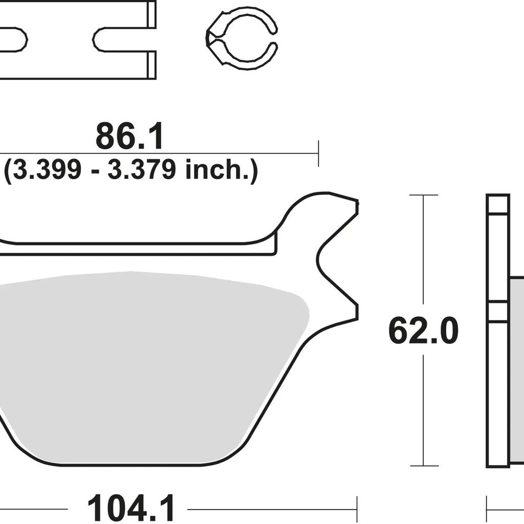 TRW MCB583 Bicycle Brake Pads (Standard)