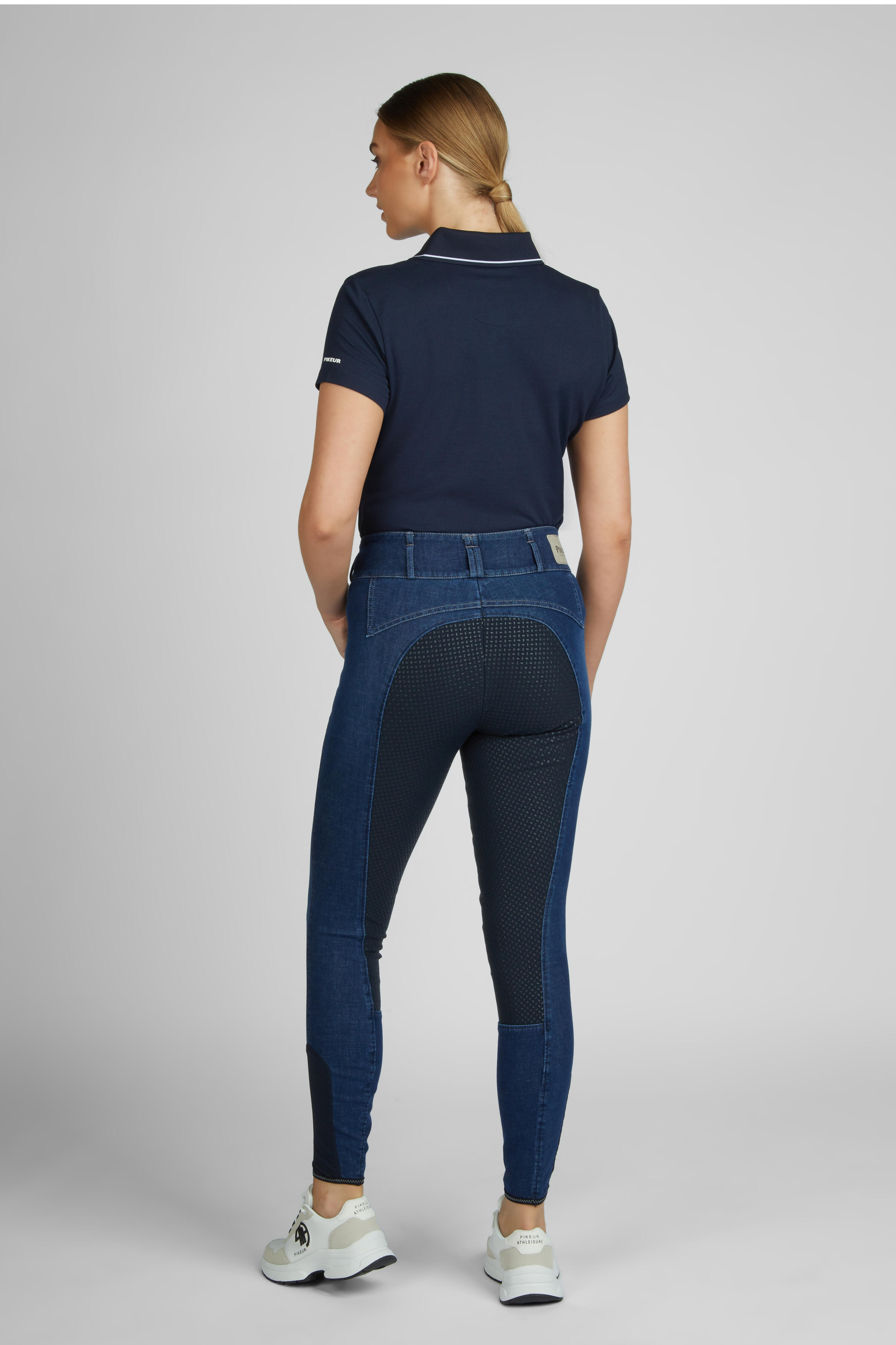 Reithose Damen Candela Jeans Vollgrip denim blue 2/6