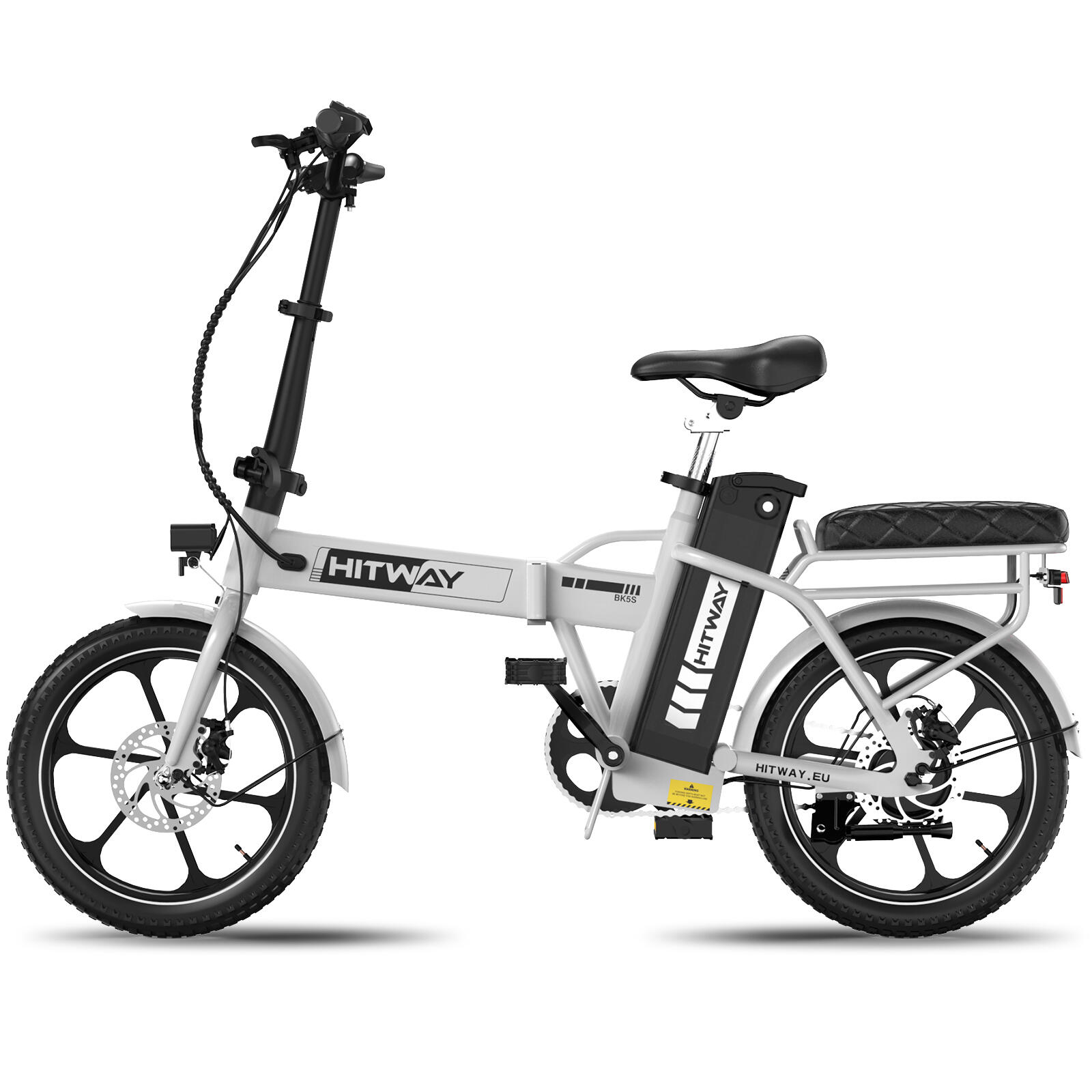 Bici elettrica pieghevole 16" 13ah 100km BK5 APP 3/7