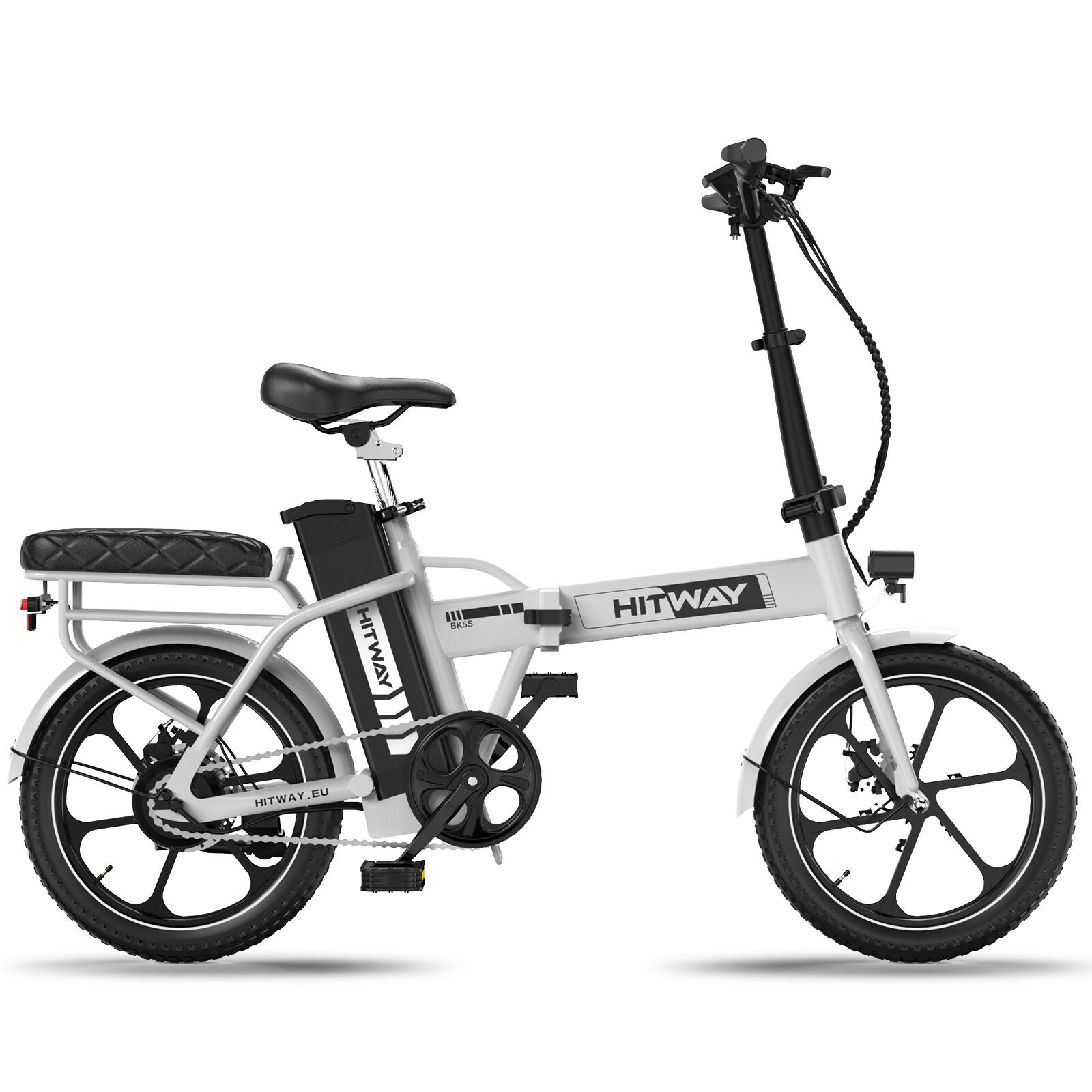 Bici elettrica pieghevole 16" 13ah 100km BK5 APP 2/7