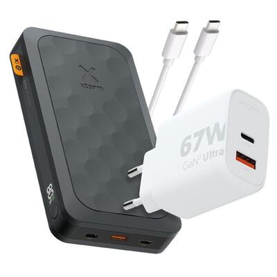 Xtorm 67w fuel series 5 powerbank bundel - geschikt voor laptops - zwart