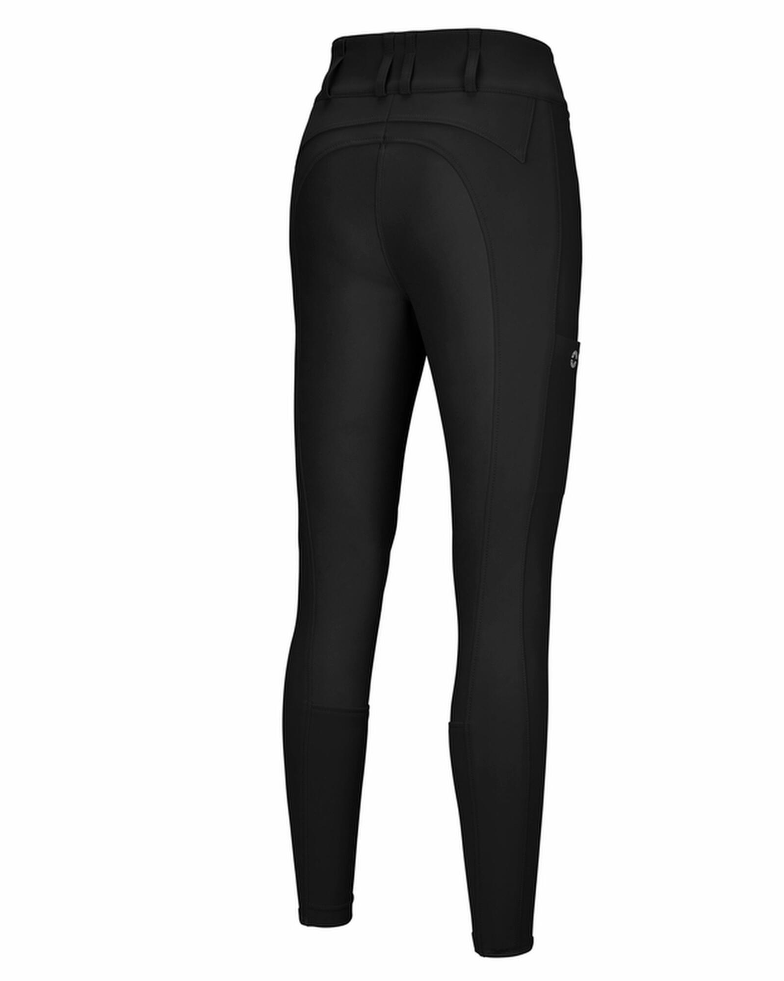 Reithose Damen New Candela mit Kunstleder Vollbesatz schwarz 2/2
