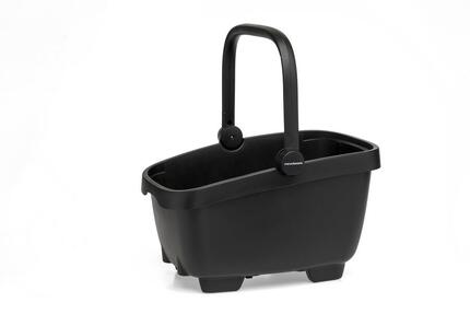 New Looxs Clipper Fahrradkorb 28 l mit Griff und Racktime SnapIt-Adapter schwarz