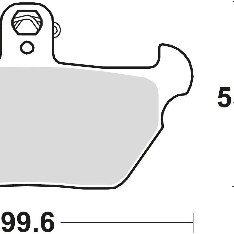 TRW MCB 621 SV Sintered Metal Brake Pads.
