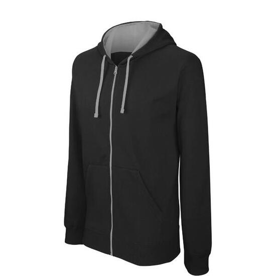 Sweathirt zippé à capuche Kariban Contrastée