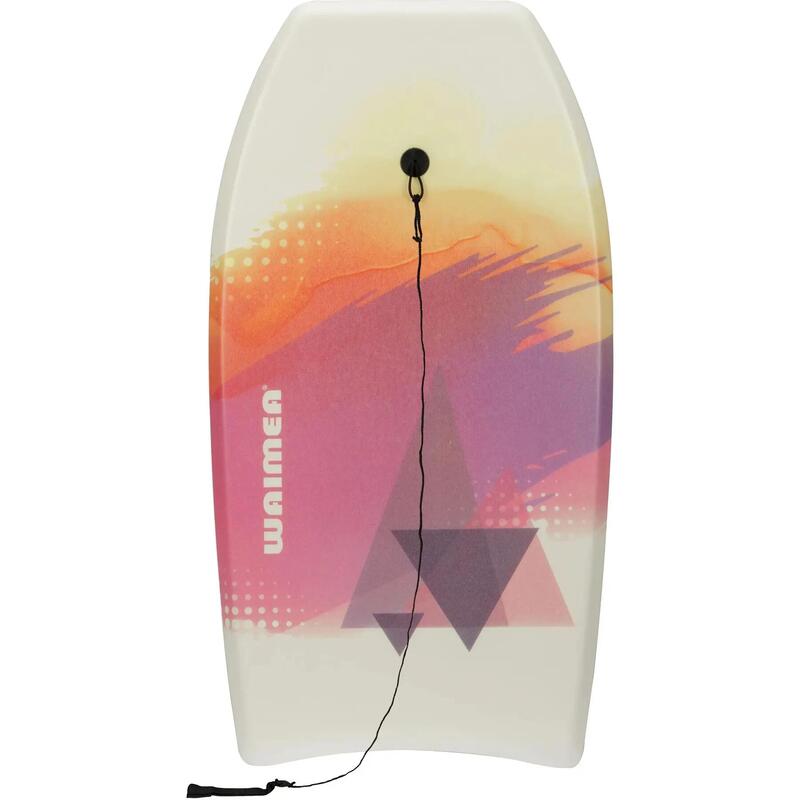 Placă surf Waimea Slick Board 93 x 48 x 5,2 cm alb/portocaliu/roz