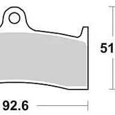 TRW MCB 660 Sintered Metal Brake Pads.