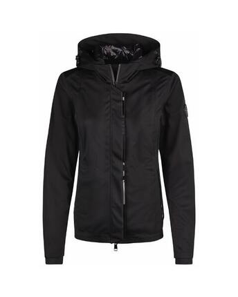 Regenjacke Damen Softshell Athleisure schwarz