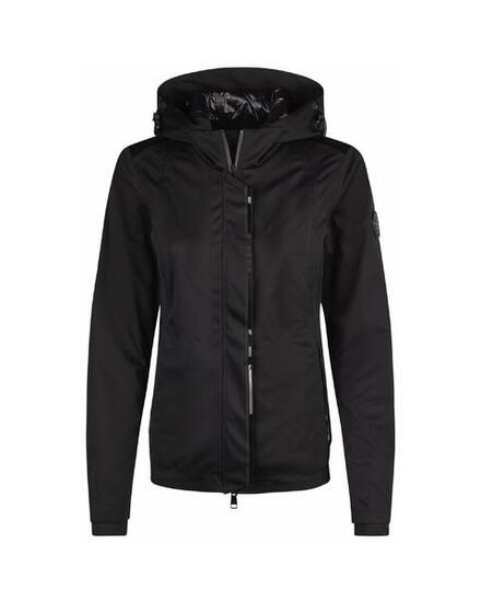 Regenjacke Damen Softshell Athleisure schwarz