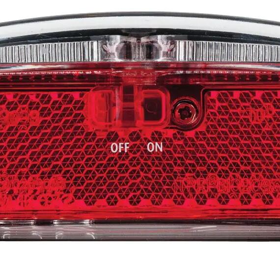 AXA Riff rear bike light battery on/off switch 50–80 mm mount