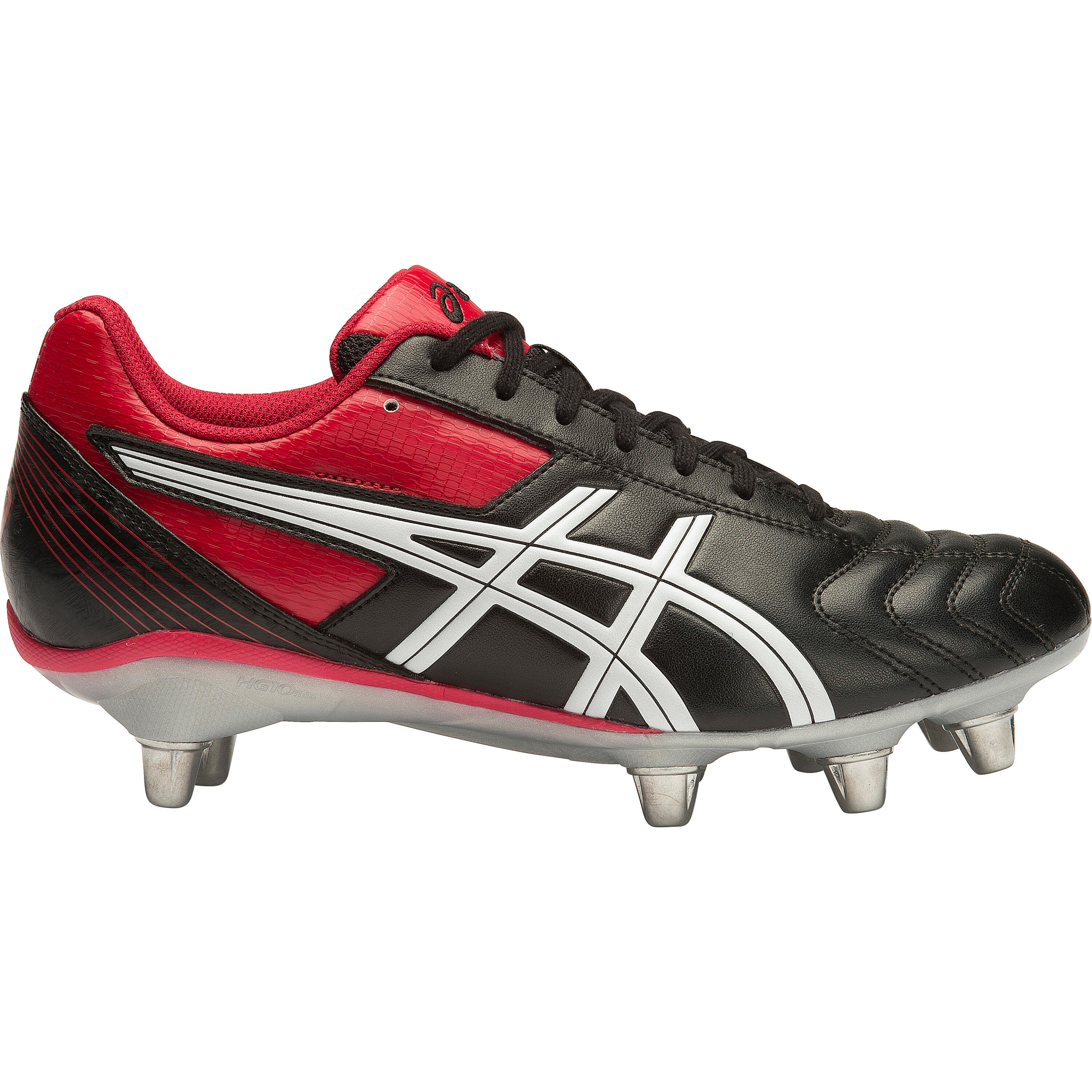 Asics Lethal Tackle Soft Ground Rugby Boots Adults  7 UK black/racing red/white 5/5