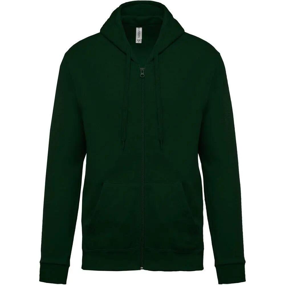 Sweatshirt com capuz e fecho éclair Kariban Molleton 2/7