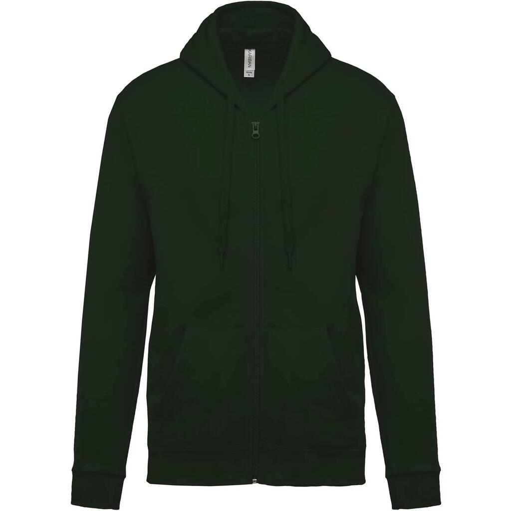 Hooded zip sweatshirt Kariban Molleton