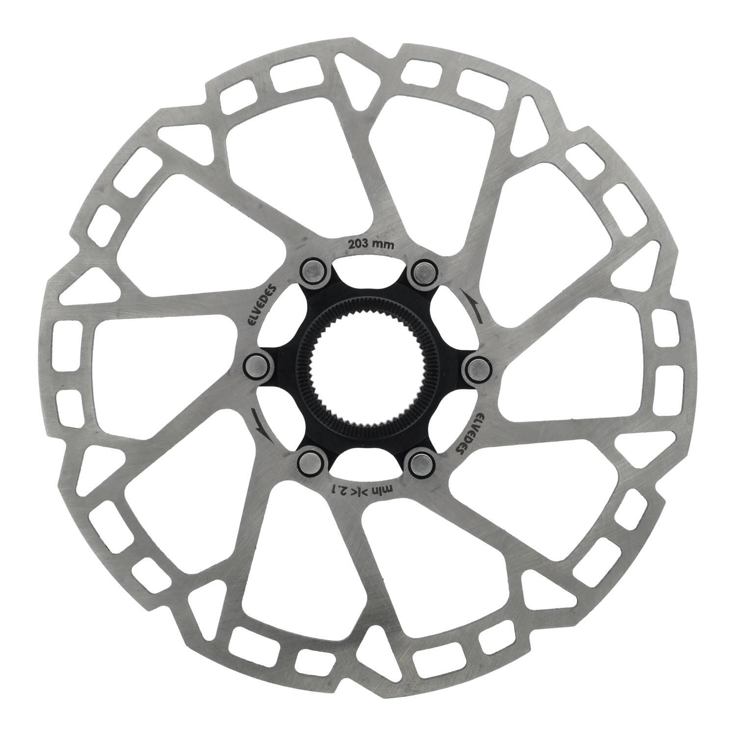 Disque de frein Elvedes Centerlock Ø203mm T=2,3mm - Performance Supérieure 1/1