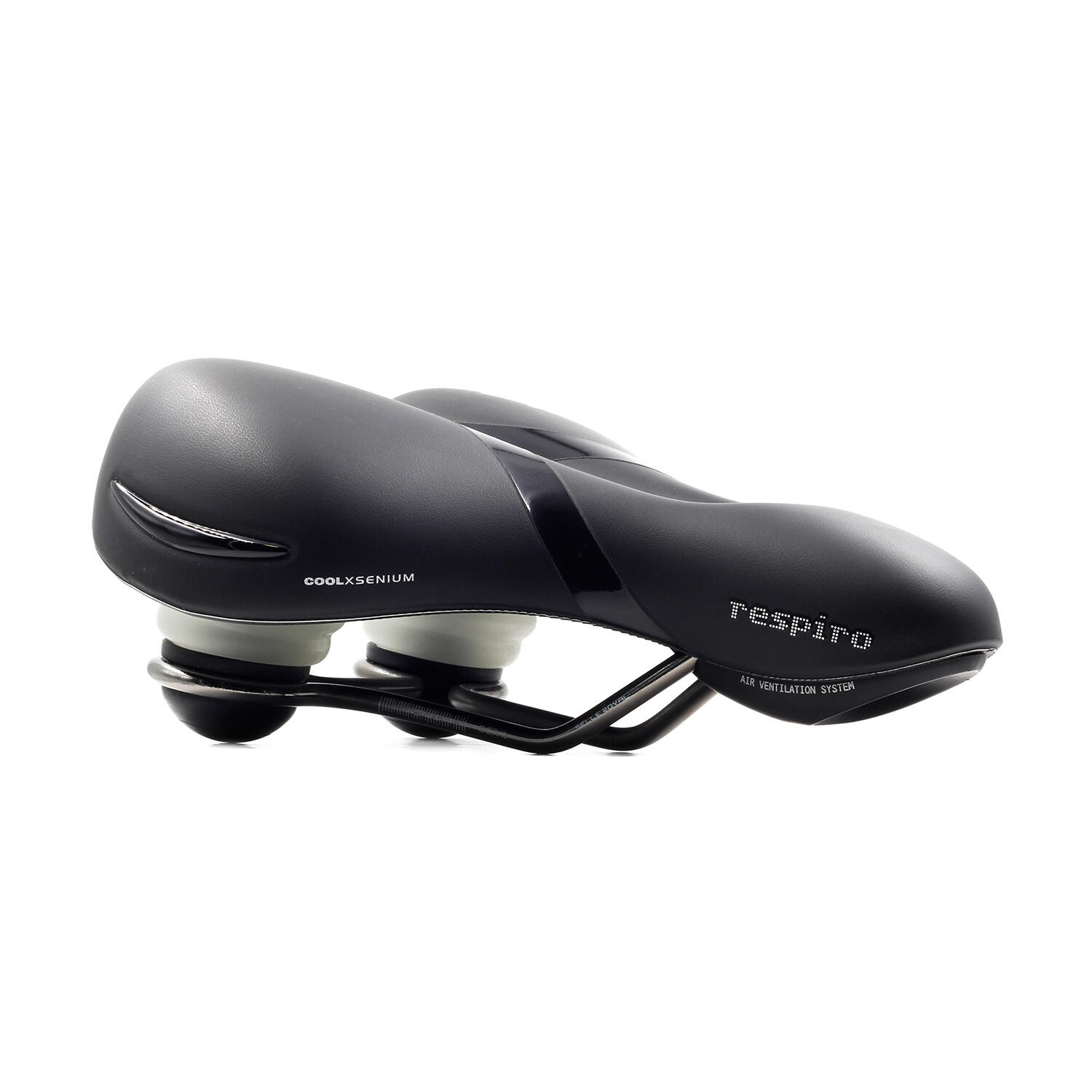 Selles Vélo Respiro Stracciatella - Relaxed - Black 3/7
