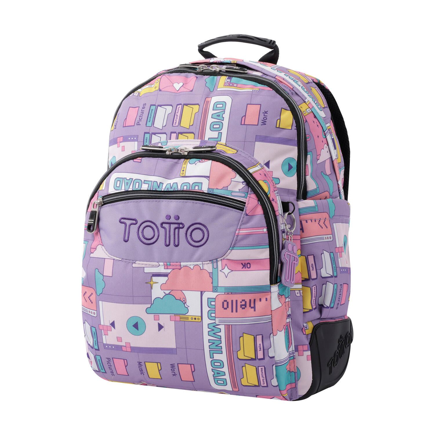 Totto Mochila escolar Crayoles Ciber Poliéster 33 x44 x13.5 cm 2/5