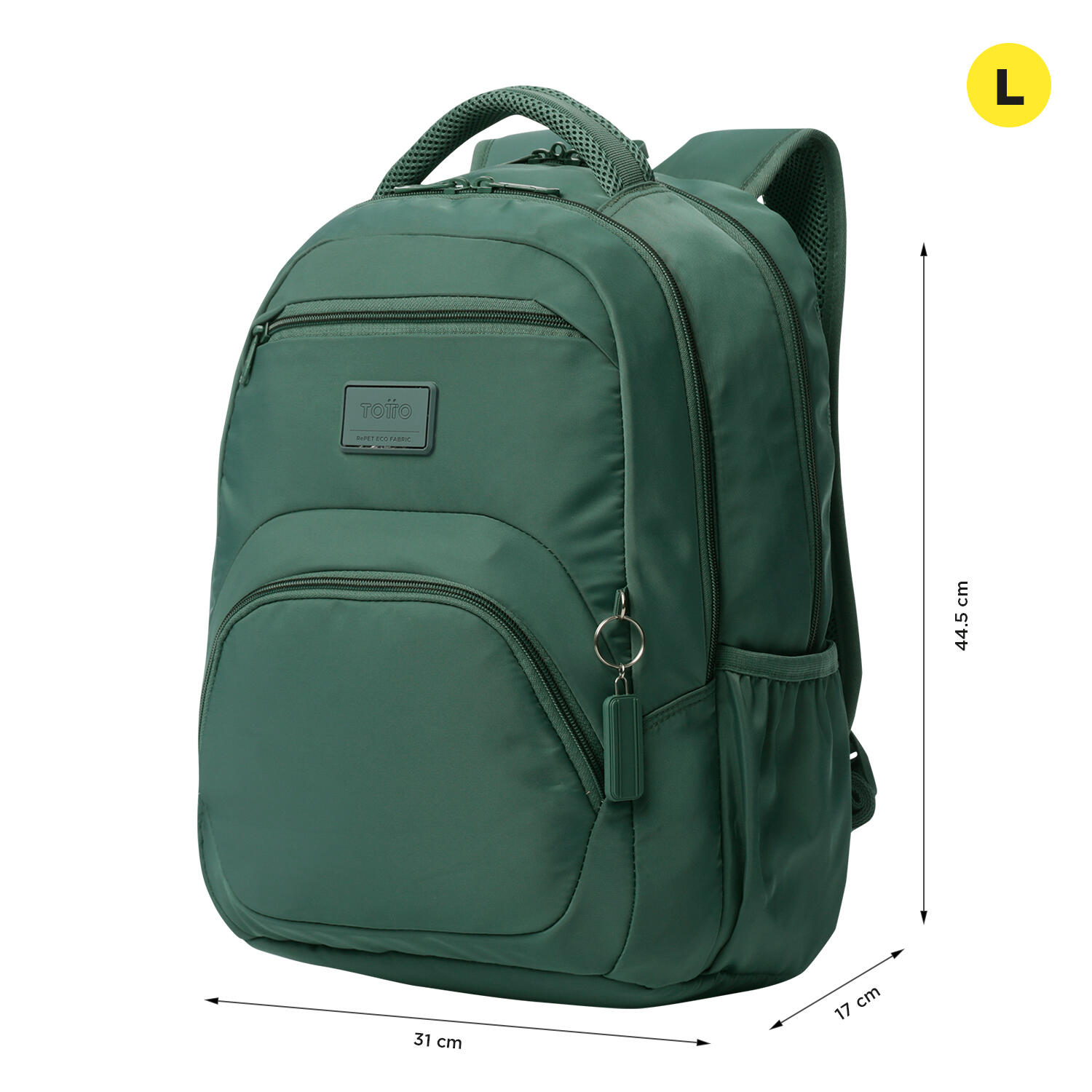 Totto Mochila urbana Tracer Silver Pine Poliéster reciclado 31 x 44.5 x 17 cm 3/5